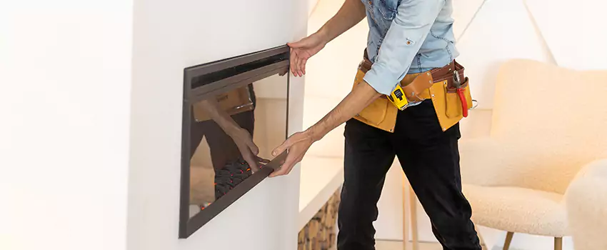 Metal Fireplace Installation in Farmington Hills, Michigan