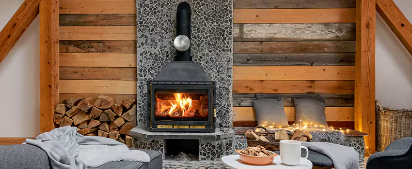 Thelin Hearth Products Direct Vent Gas Stove Fireplace Inspection in Farmington Hills, Michigan